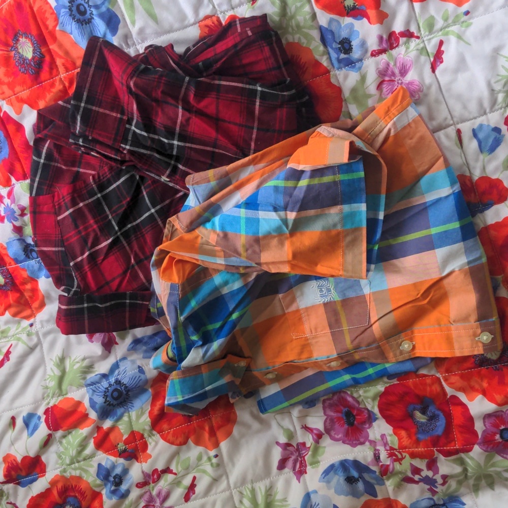 Set of 2 boys Chaps by Ralph Lauren causal wear shirts sz XL 18-20